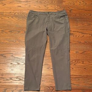 Lululemon ABC Slim 5-pocket Pants (Green/Gray)